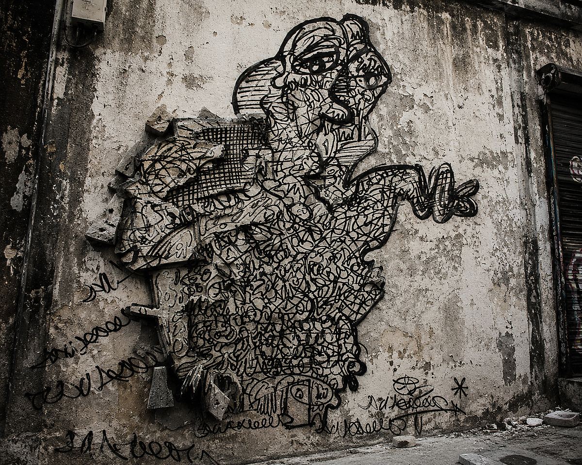 Street art & gallery, render