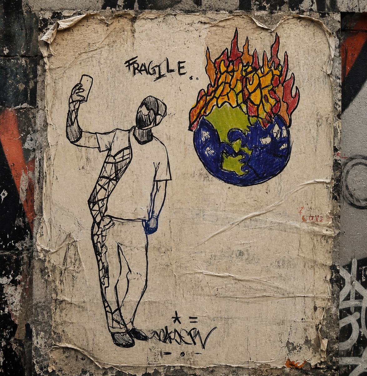 Street art & gallery, render