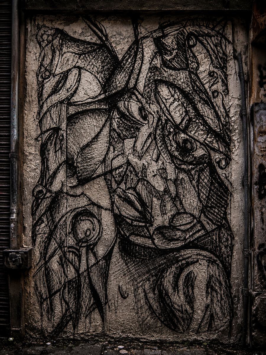 Street art & gallery, render